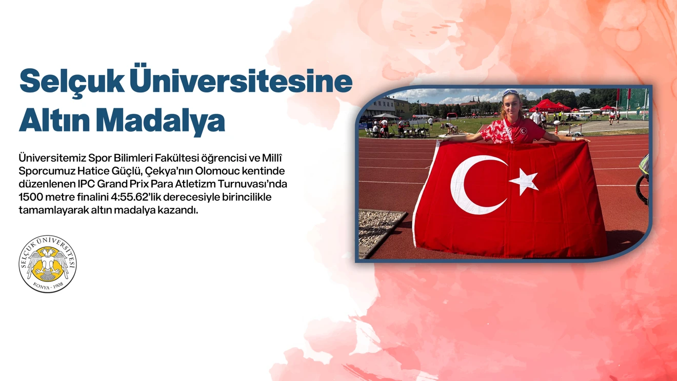 Selçuk Üniversitesine Altın Madalya